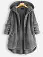 Women's Hooded Double-Sided Velvet Fashion Long Plus-Size Women's Hooded Coat