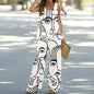 Pullover Sleeveless Round Neck Top Wide Leg Pants Set Two Piece Set