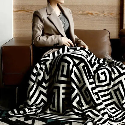 Knitted Throw Blanket - Kia Day Design