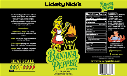 Banana Pepper – Tangy Mild Heat Hot Sauce - - Hot Sauce