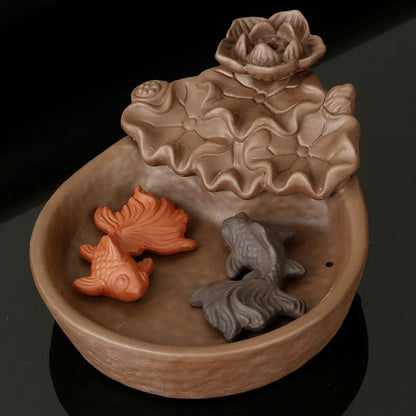 Fish Backflow Incense Burner Meditation Kia Day Design