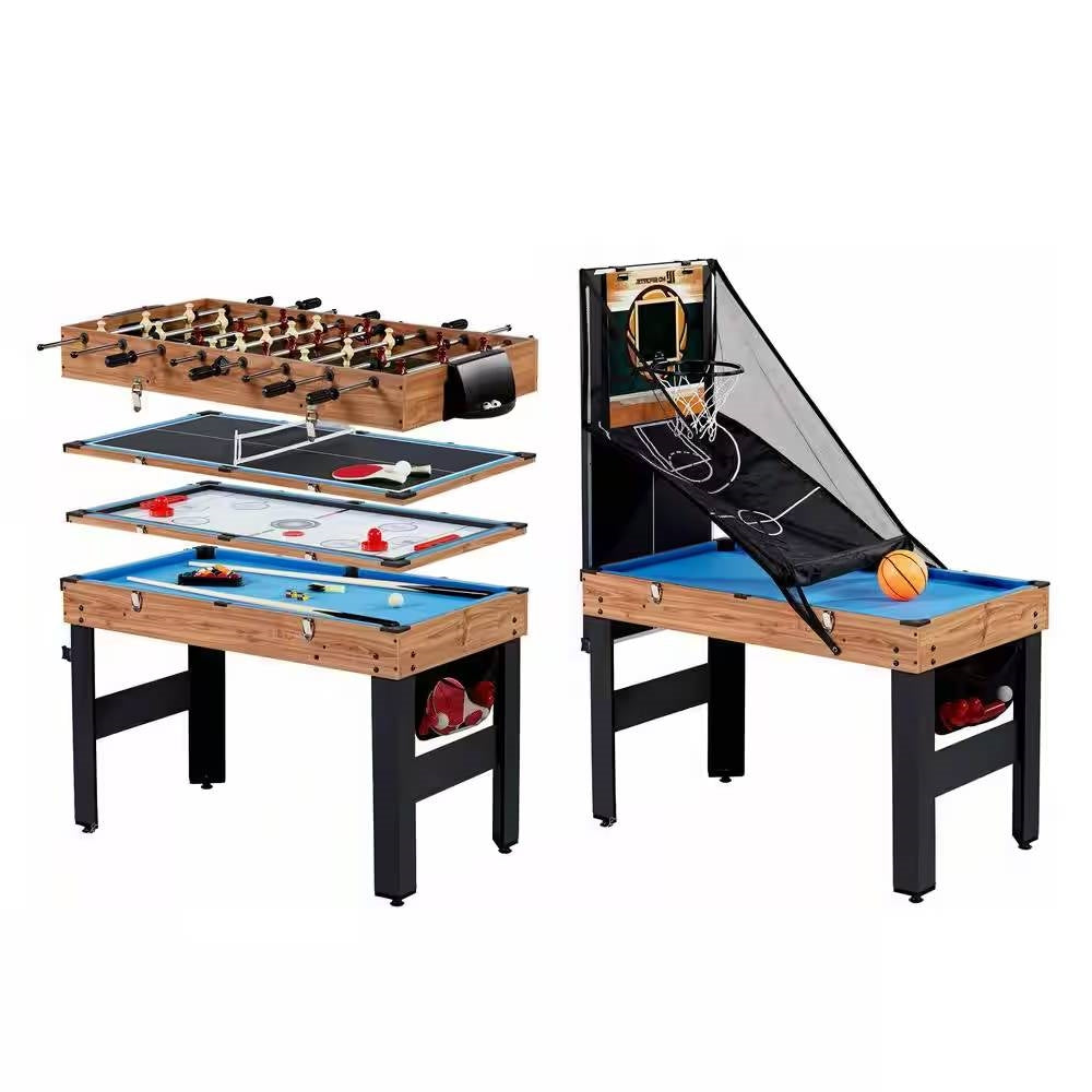 5-in-1 Game Table - Foosball Pool Basketball Ping Pong and Slide Hockey - - Accents > Game Room