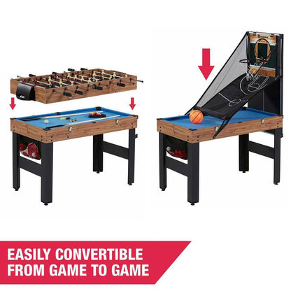 5-in-1 Game Table - Foosball Pool Basketball Ping Pong and Slide Hockey - - Accents > Game Room