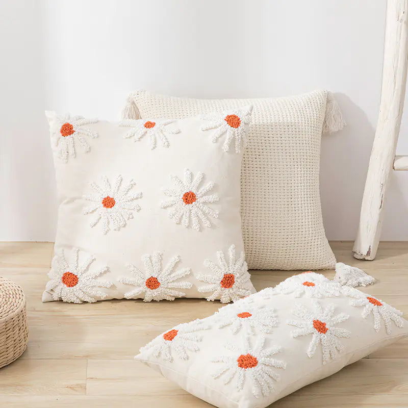 Nordic Modern Tufted Tassel Pillowcase - - pillow cover