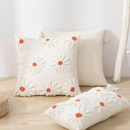Nordic Modern Tufted Tassel Pillowcase - - pillow cover