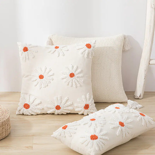 Nordic Modern Tufted Tassel Pillowcase - - pillow cover
