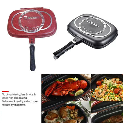 Die Cast Non-Stick Double Sided Fry Pan