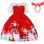 Girls Christmas Dress Red white 4T