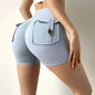 Women-s High-Waist Sport Shorts Blue Small