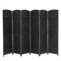Room Divider 6 Panel Folding Privacy Divider 6 Ft Indoor Wall Divider Portable Partition Wood Screen Black Kia Day Design