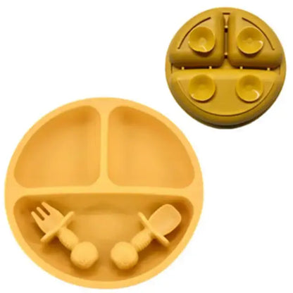 Baby Silicone Plate Set Yellow