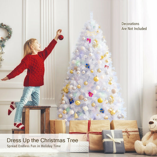 6 Feet Iridescent Tinsel Artificial Christmas Tree with 792 Branch Tips - - christmas tree