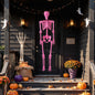 5.5 FT Life-Size Halloween Poseable Skeleton Pink Movable Joints - -