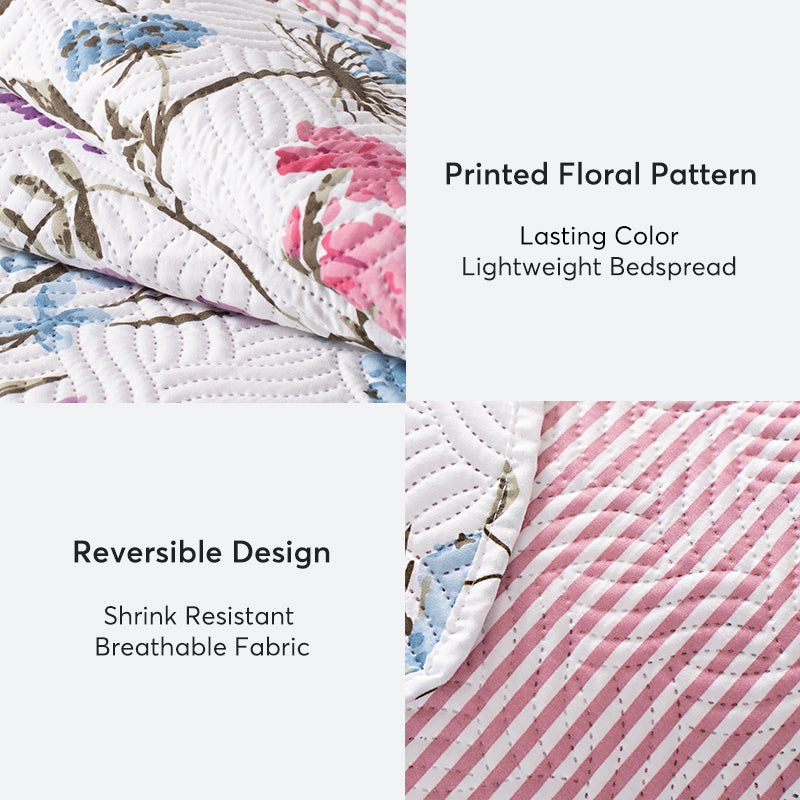 Kasentex Spring Floral Quilt Set- Kasentex- {{Product type}}