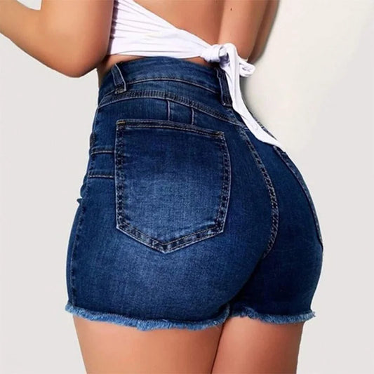 Women's Summer High Waisted Mini Denim Shorts