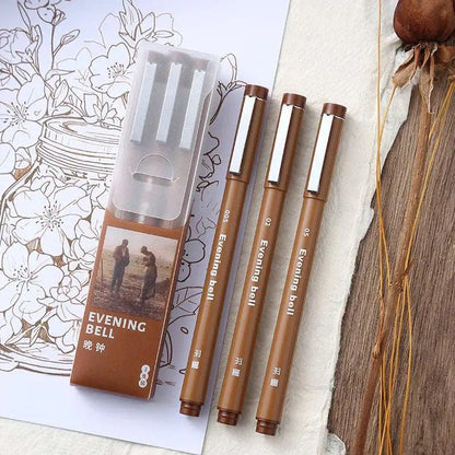 Brown Fine Liner Set