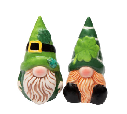 Cosmos Gifts 21047 Fine Ceramic Gnomes Salt and Pepper Shakers - n a - salt and pepper shakers