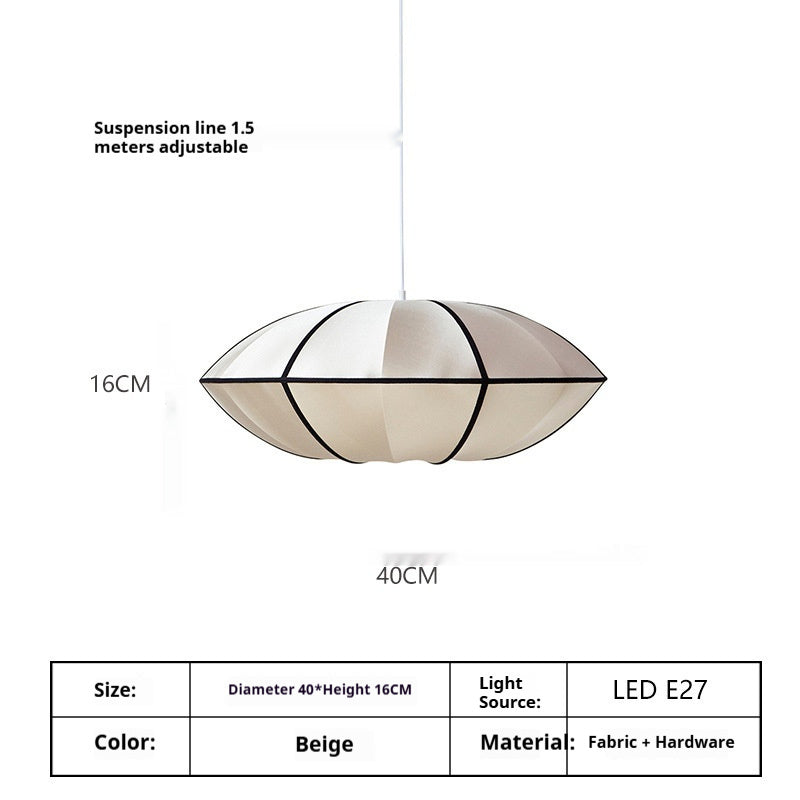 Simple And Modern Japanese Retro Pendant Light - A40 M White And Black - Lights