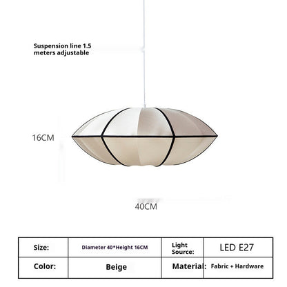 Simple And Modern Japanese Retro Pendant Light - A40 M White And Black - Lights
