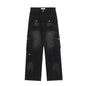 Denim Jeans Pants - Black L - jeans