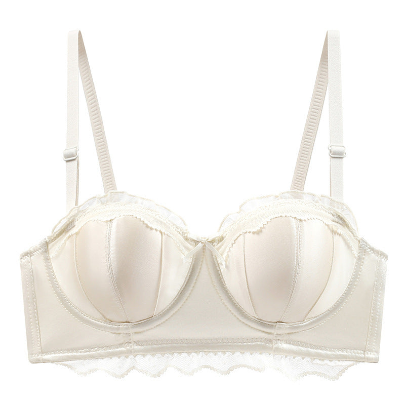Lace Bustier Bra for Wedding Supports and Shapes - Noble champagne one-piece 38 85AB - bra