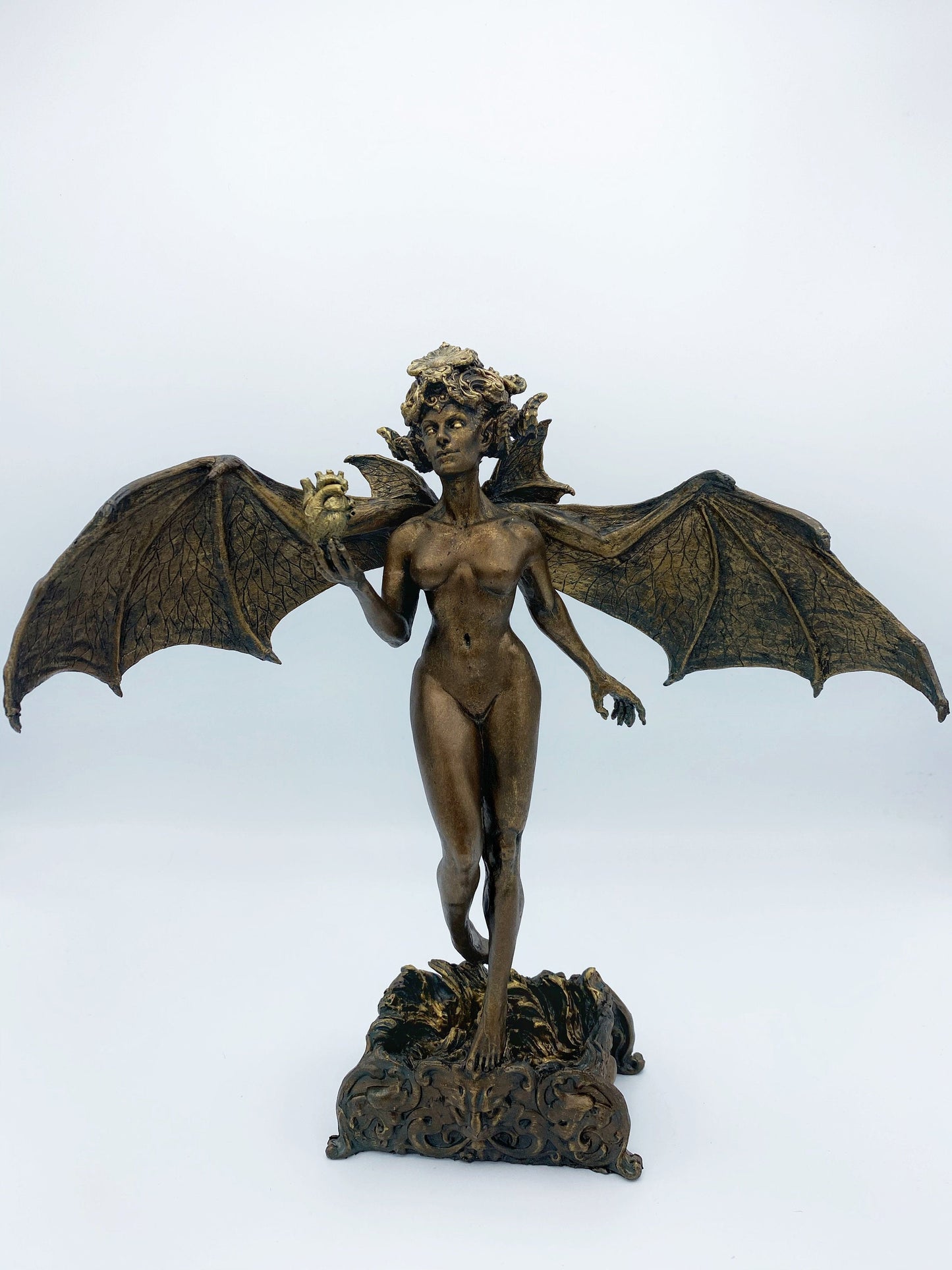 Lilith Statue, Hand Painted Resin Sculpture | Mythic Goddess Figurine |Myths and Legends Character |Altar Statue for Gothic Home Decor - -