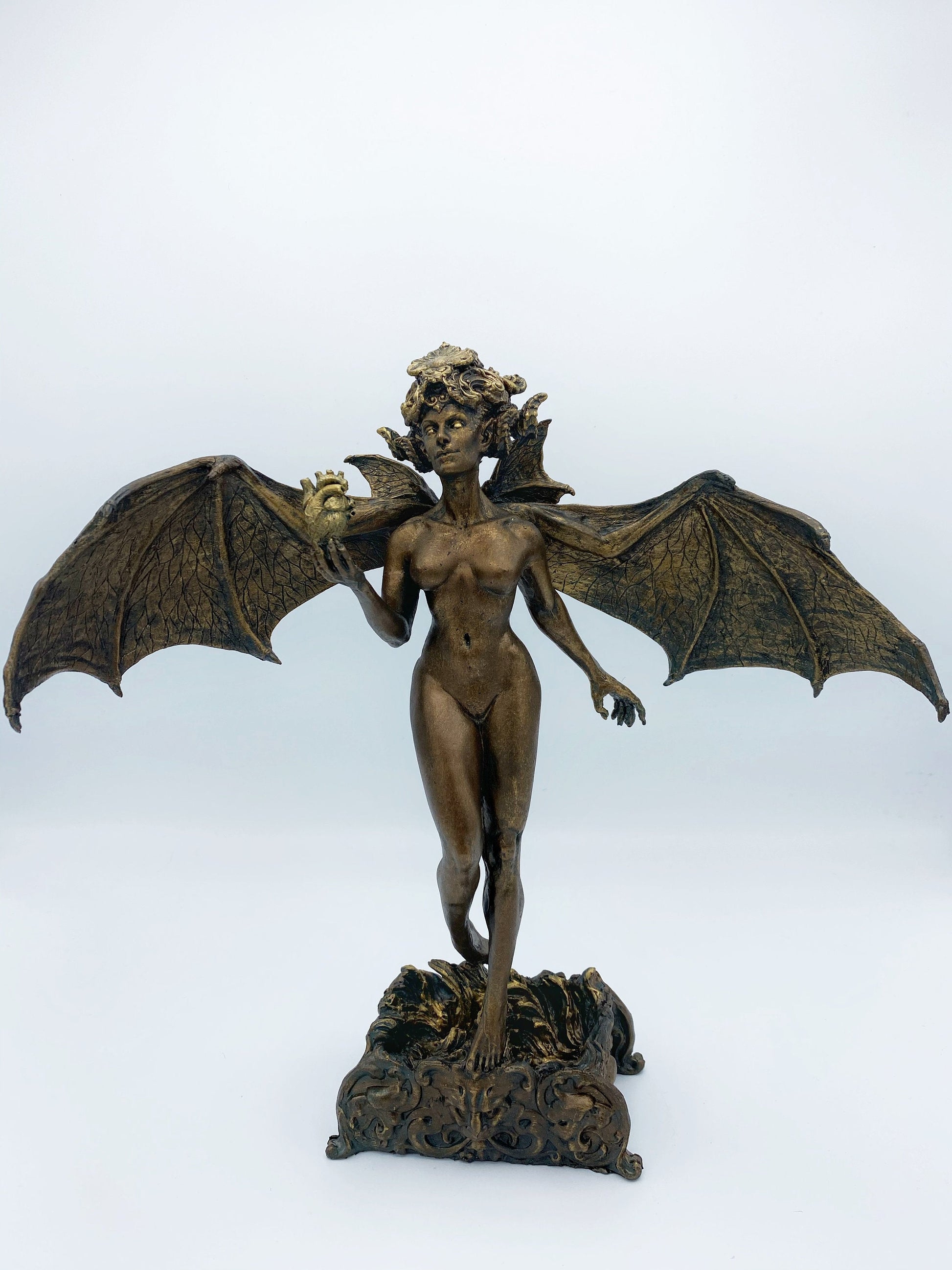 Lilith Statue, Hand Painted Resin Sculpture | Mythic Goddess Figurine |Myths and Legends Character |Altar Statue for Gothic Home Decor - -