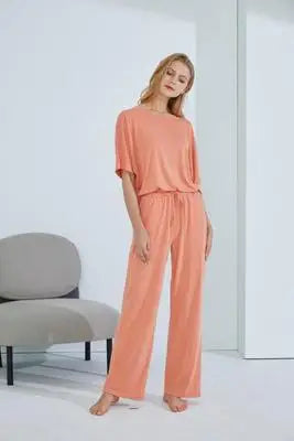 Casual Pajamas Thin Two-Piece Suit Can Be Worn Outside Women's Pajamas