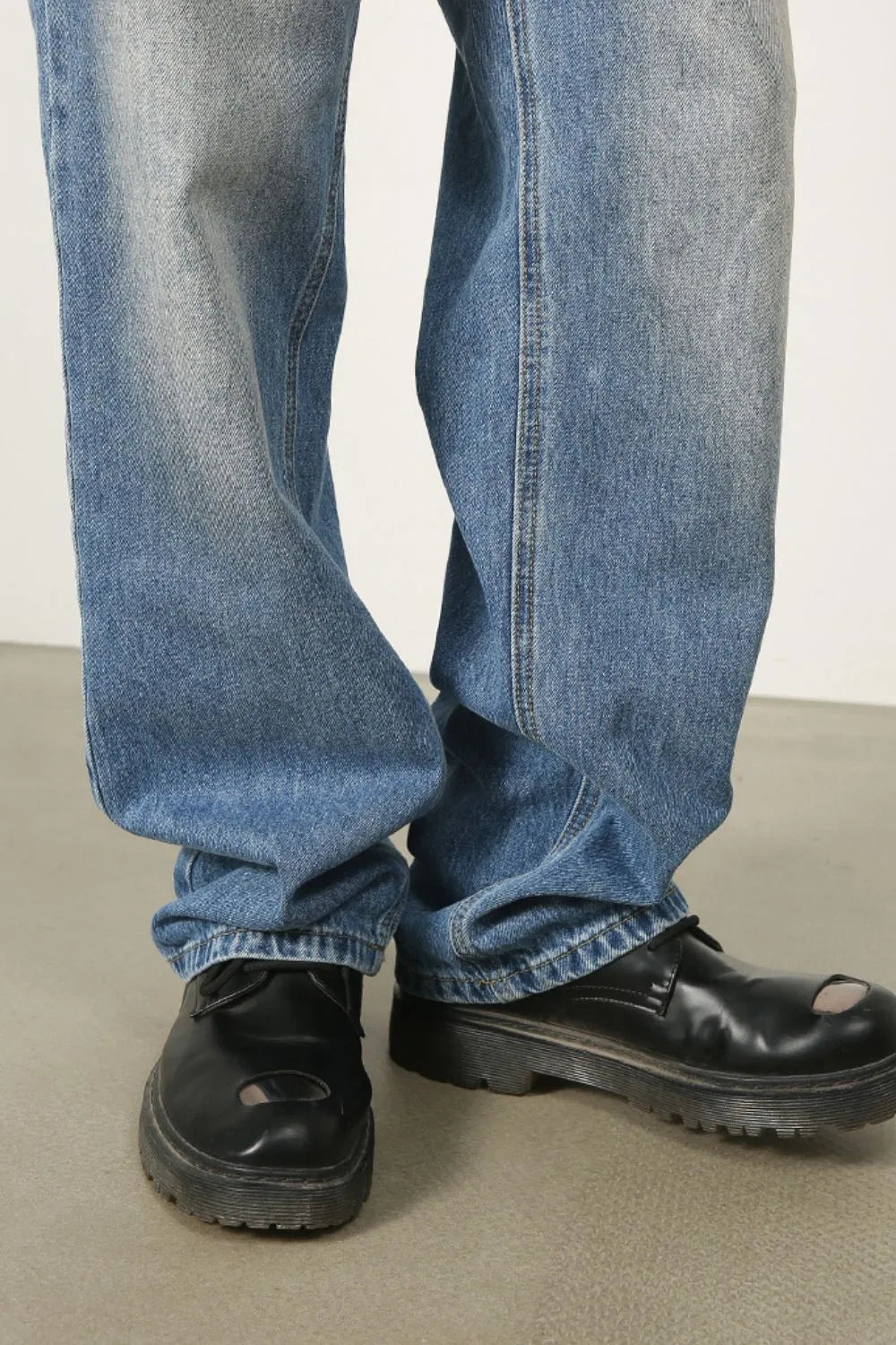 Men's Mid Rise Jeans - -