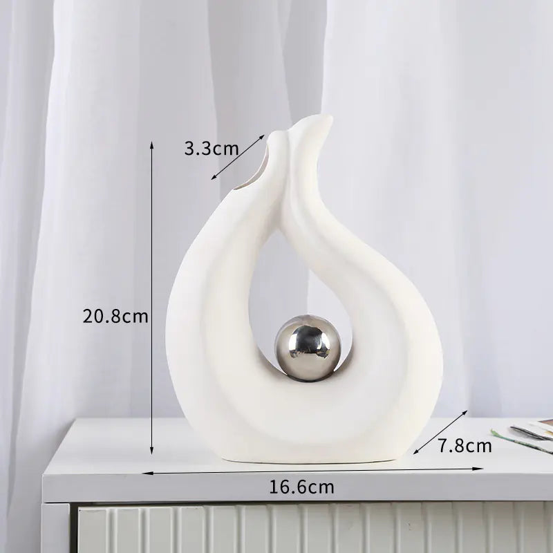 Decorative Shaped Ceramic Vases - Kia Day Design