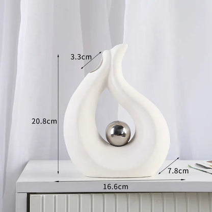 Decorative Shaped Ceramic Vases - Kia Day Design