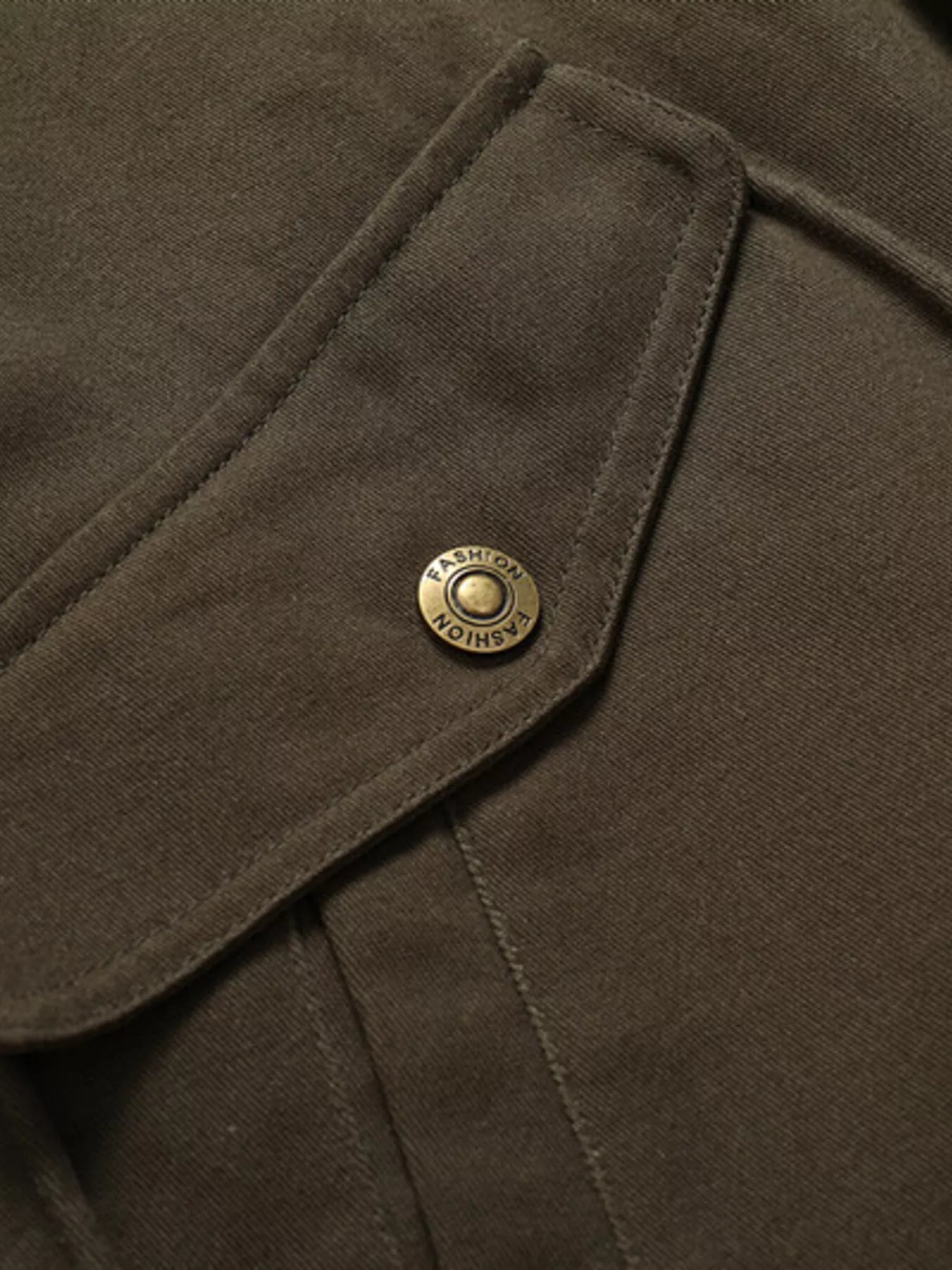 Men's Warm Sherpa Lined Jacket - -