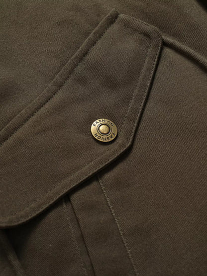 Men's Warm Sherpa Lined Jacket - -