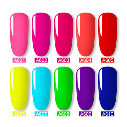 ROSALIND Fluorescent Gel Nail Polish Set 12 Bottles - - gel polish