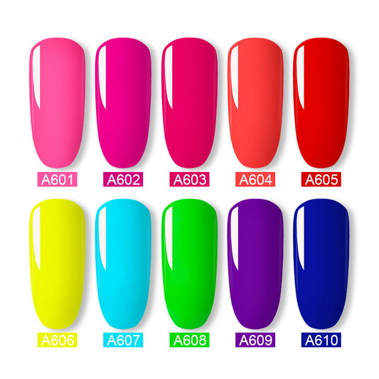 ROSALIND Fluorescent Gel Nail Polish Set 12 Bottles - - gel polish