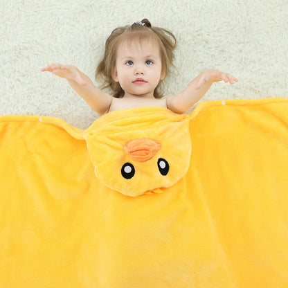 Duck Fleece Hooded Blanket