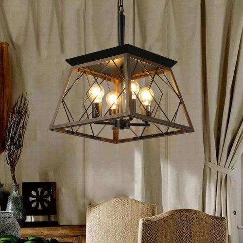 Farmhouse Chandelier 4 Lights Vintage Antique Ceiling Light - - light