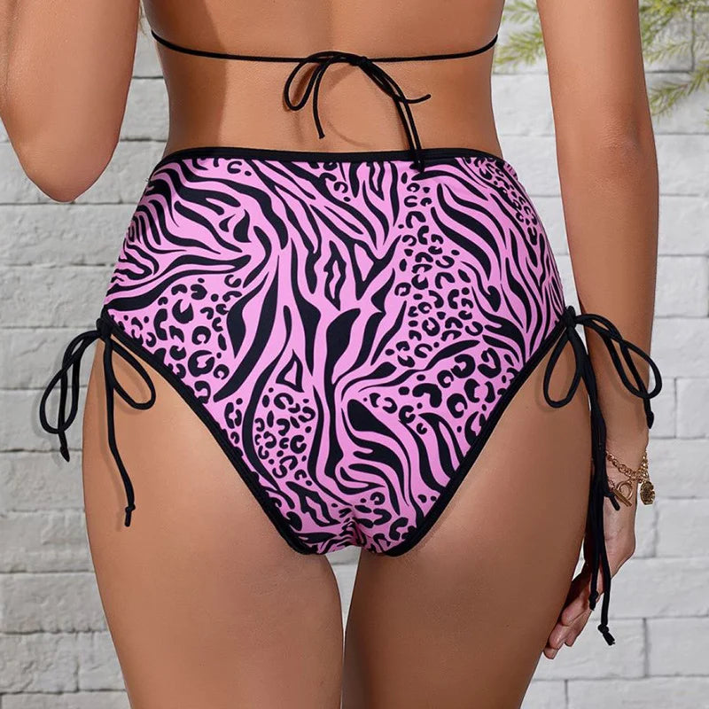 High Waist Drawstring 4 layers Leak Proof Period Swimwear