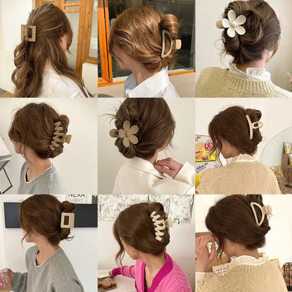 Geometric Flower Hair Clip Set - Kia Day Design
