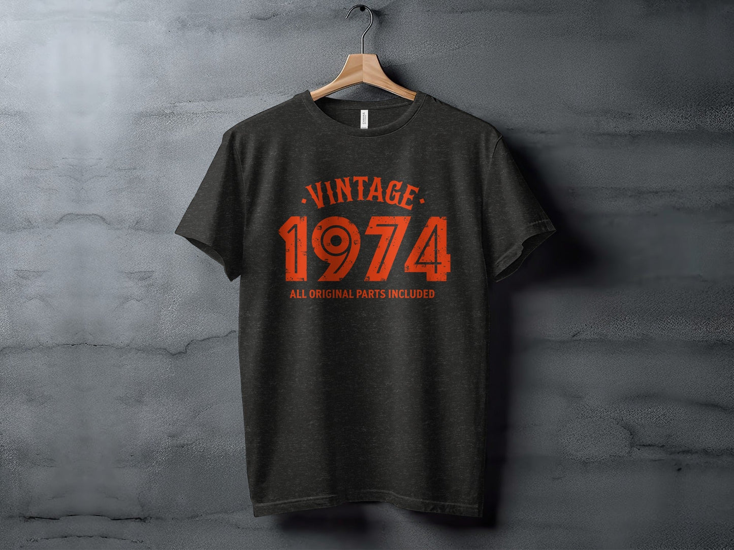 Vintage 1974 All Original Parts Included Birthday T-Shirt- Cloud 16 Clothing Co.- {{Product type}}