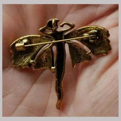 Vintage Fairy Pendant Brooch