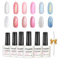 Creglam Mermaid Pearl Gel Polish Set - Pearly Moonstone - gel polish