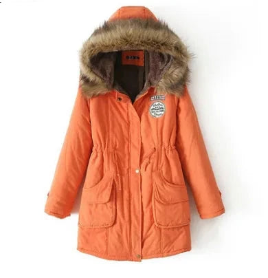 Casual Ladies Jacket Thick Warm Large Hooded Winter Coat Women Coats Jackets