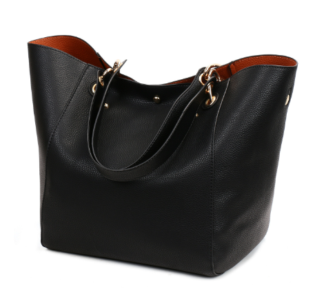 Vintage Womens Bucket Handbag Set - - handbag