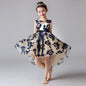 Girls Princess Flower Girl Dress - Navy Blue 140cm -