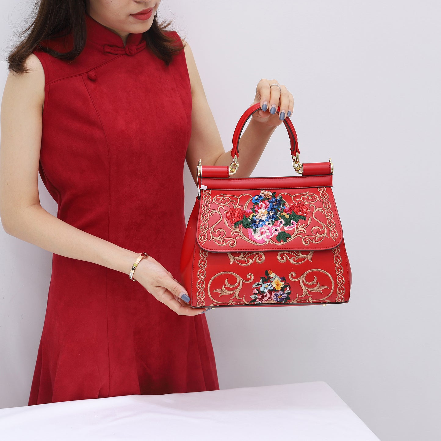 Daily Handbags for Women Embroidery Ladies Bags Female Bags