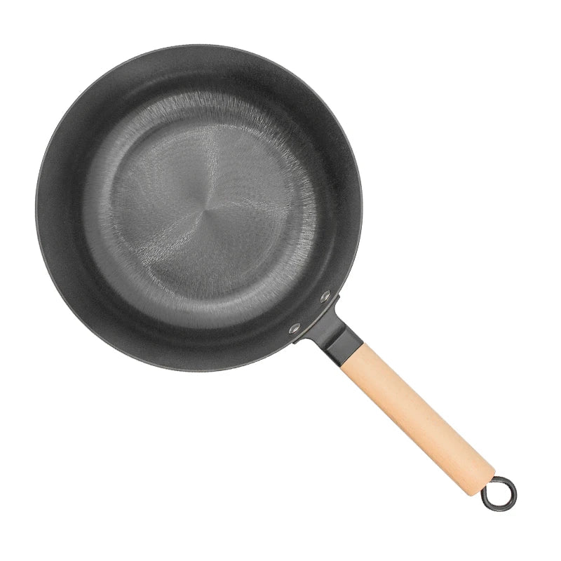 Nonstick Fry Pans With Wood Long Handle