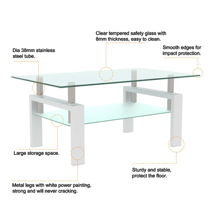 Rectangle Coffee Table, Modern Side Center Tables For Furniture- Unique Piece Furniture- {{Product type}}