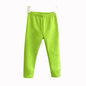 Girls Cotton Candy Color Pants Green