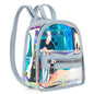 Milan Chiva Clear Backpack for Stadium Events See Through Mini Backpack Holographic Bag Kia Day Design